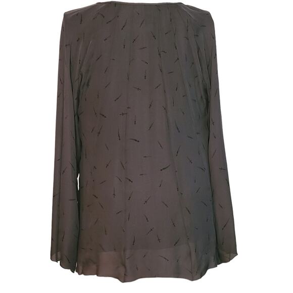 Rag and Bone Blouse 100% silk, size 4, gray - Picture 2 of 5